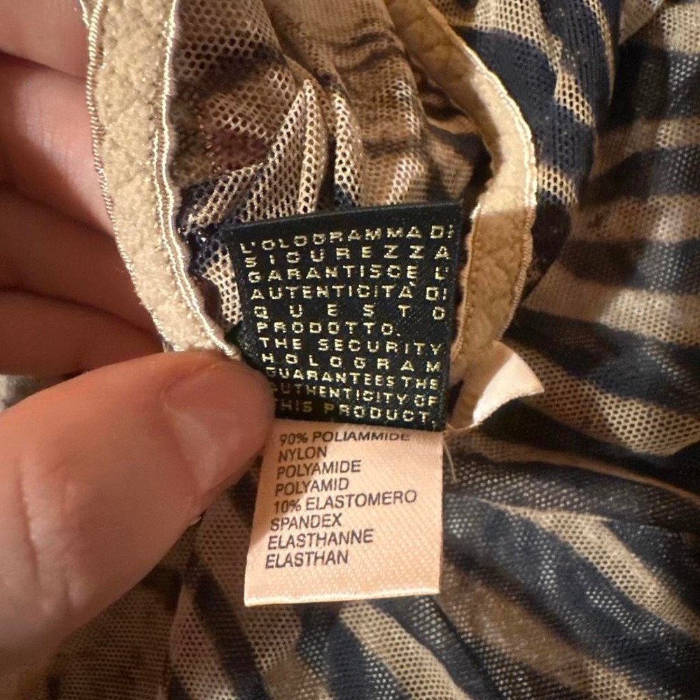 Cavalli Vintage Zebra Mesh Tank - Picture 5 of 5